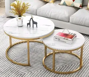 Marble Top 2 Piece Round Center Tables With Free Delivery 400,000/-