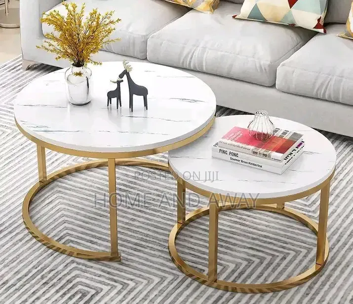 Marble Top 2 Piece Round Center Tables With Free Delivery 400,000/-