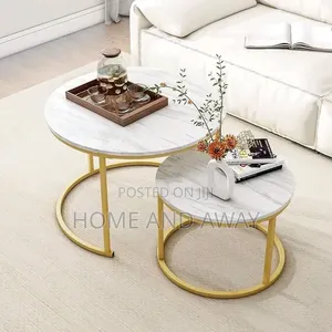 Marble Top 2 Piece Round Center Tables With Free Delivery 400,000/-