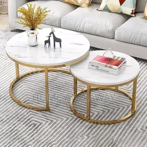 Marble Top 2 Piece Round Center Tables With Free Delivery 400,000/-