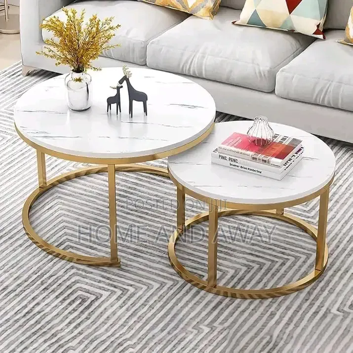 Marble Top 2 Piece Round Center Tables With Free Delivery 400,000/-