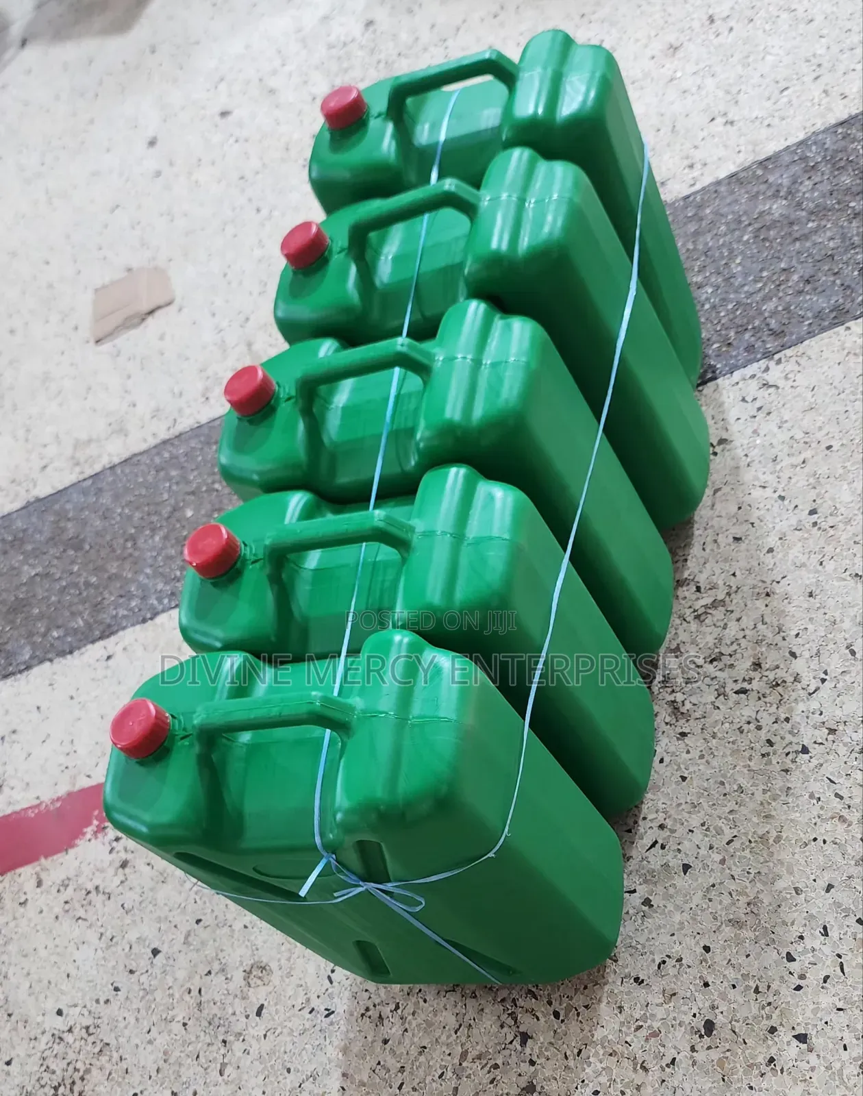 Plastic Green 20litre Jerrican (5pcs)