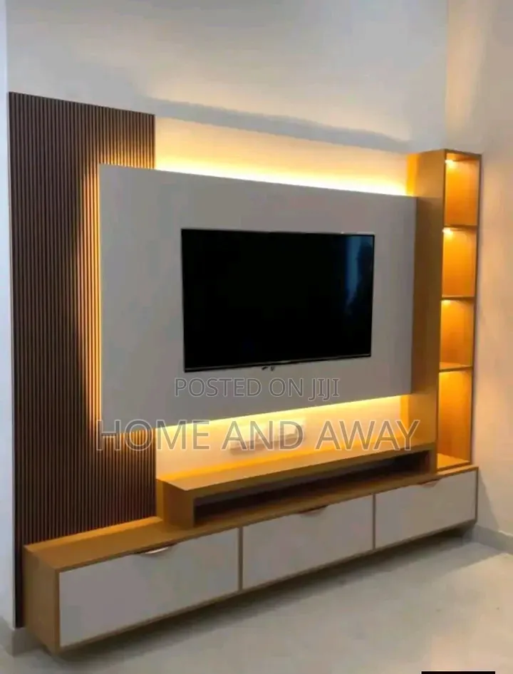 2,000,000/- Wall Unit Tv Stands With Full Lighting Order With Us Now