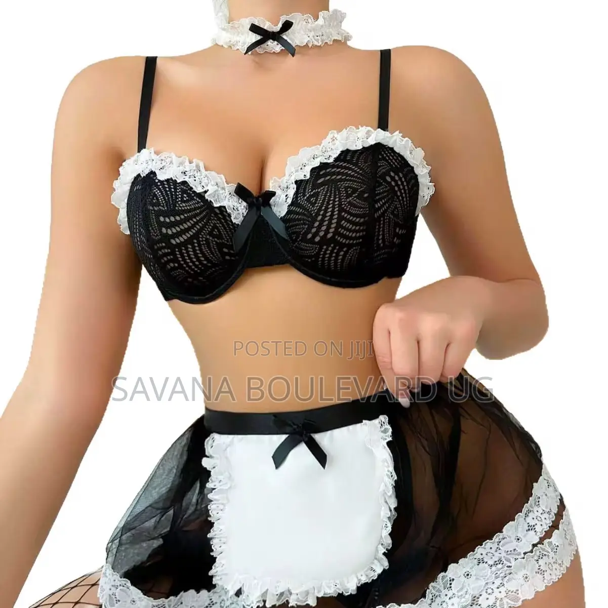 Savana Lace 3pc Cosplay Maid Costume