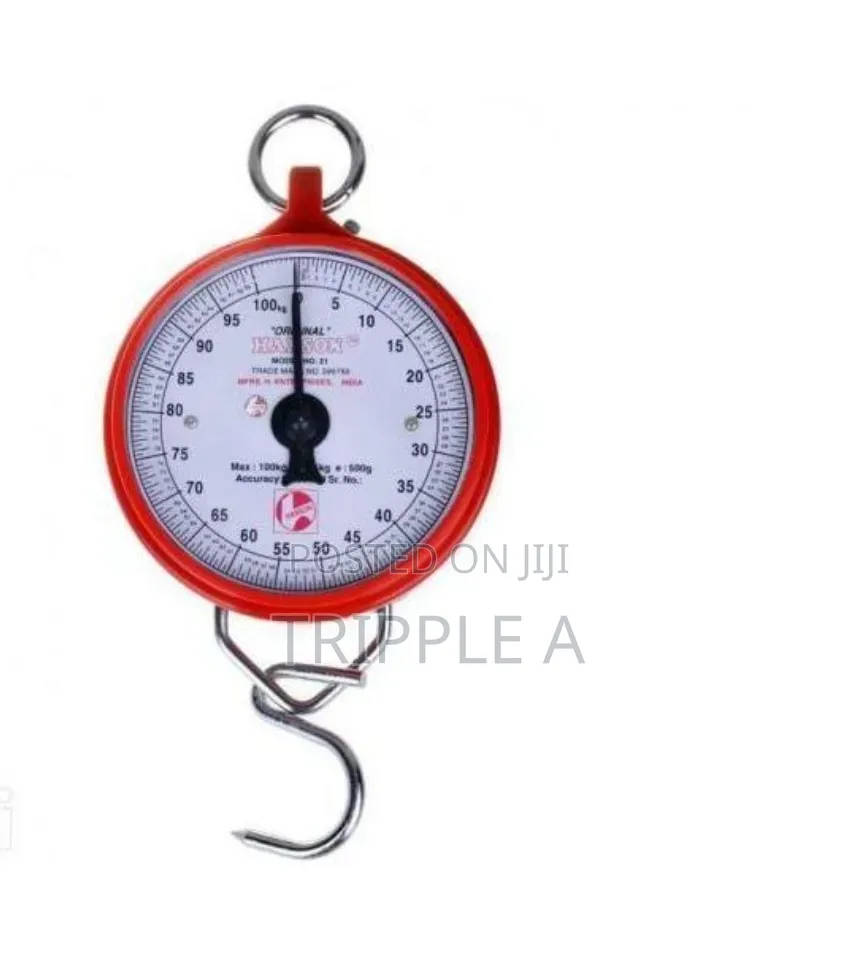 Hanson Heavy Duty Portable, Hook Type 100kg Weighing Scale