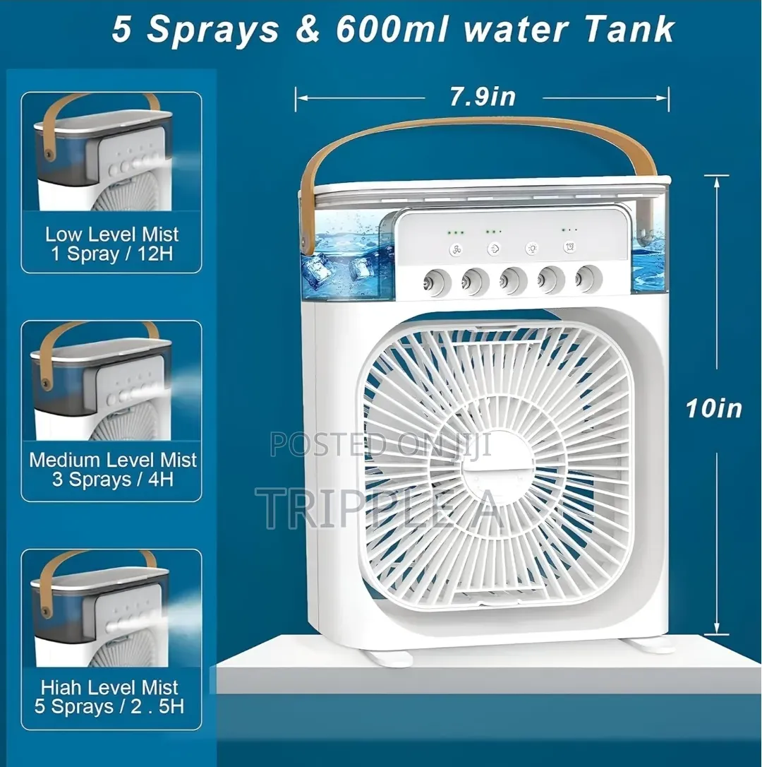 3 in 1 Airs Cooler Usb Electric Portable Fan