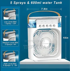 3 in 1 Airs Cooler Usb Electric Portable Fan