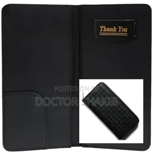 Elegant Leather Bill Folder