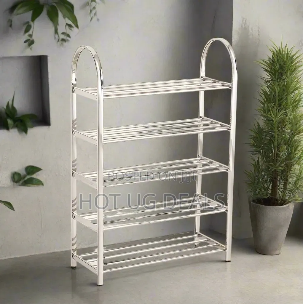 Multi-Layer Stainless Steel Shoes Rack - Space-Saving Shoe Shelf
