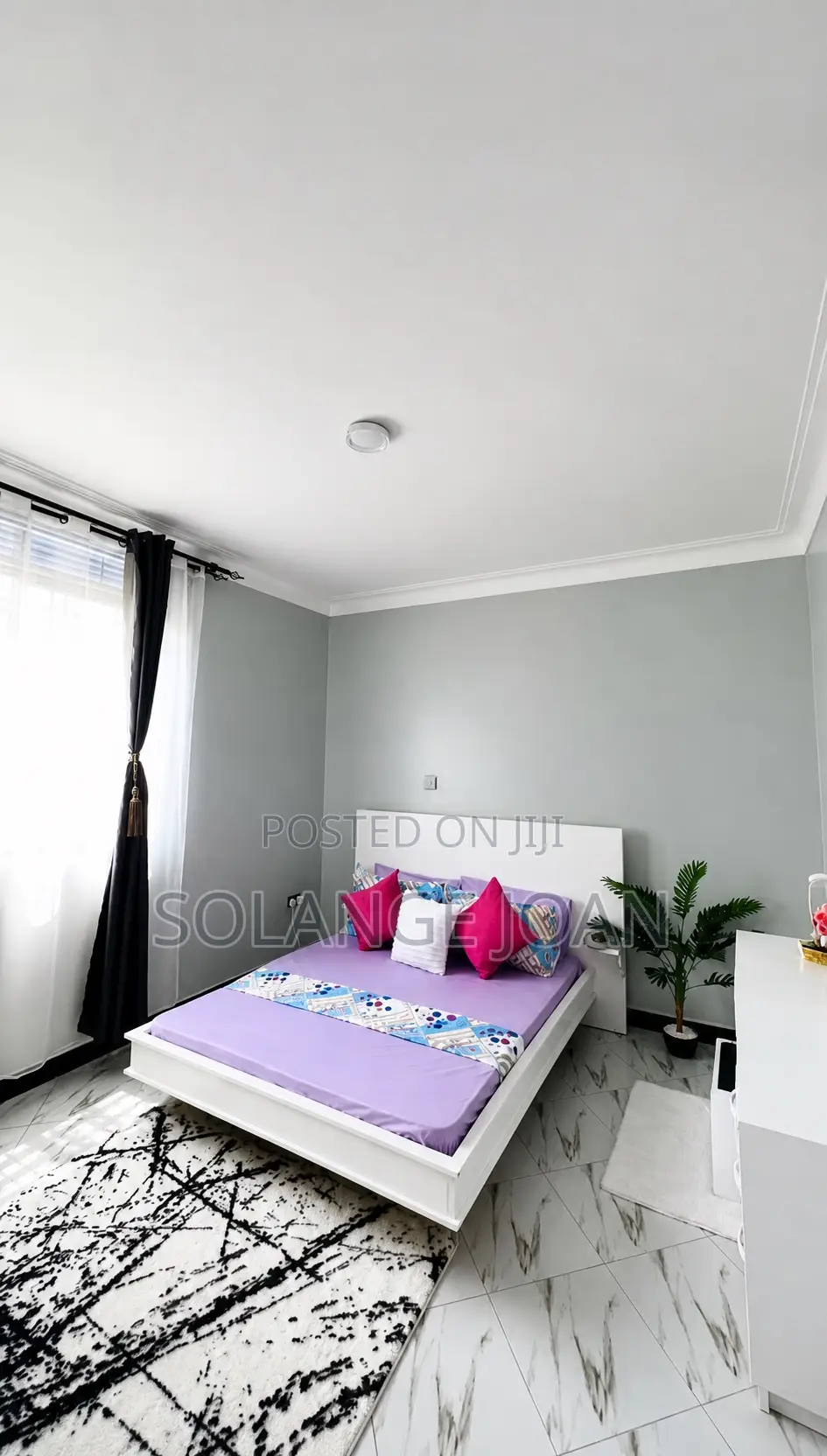 Bed, Mattress and Vanity Table