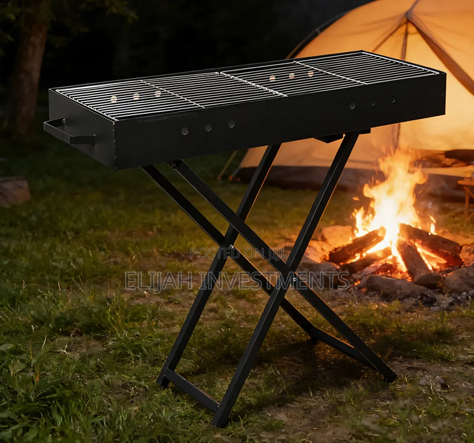 Portable Folding Charcoal Barbeque Traditional Grill BBQ