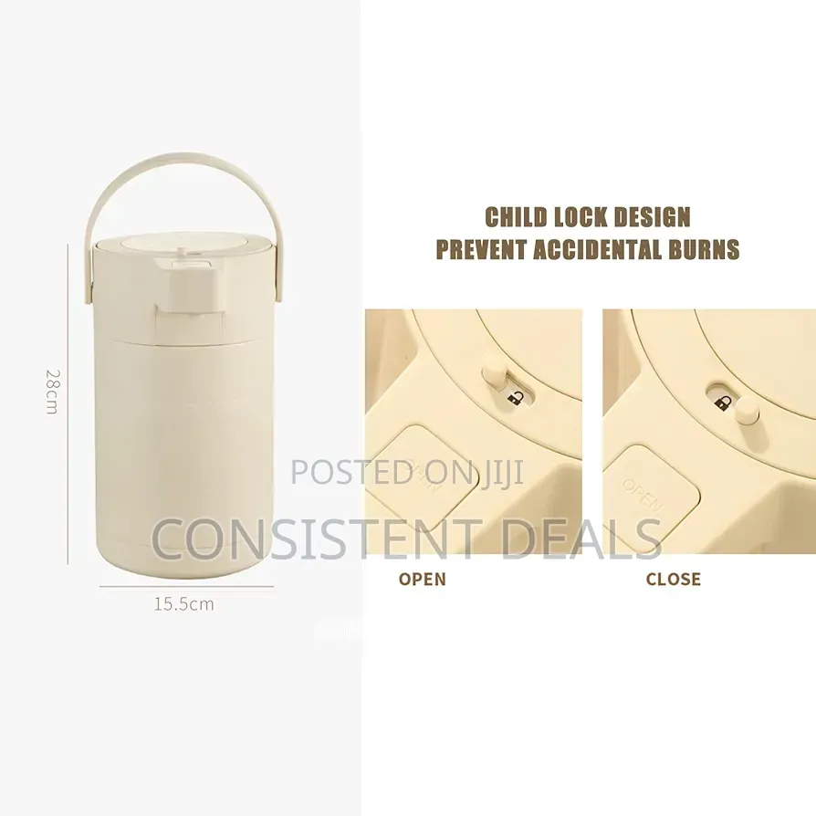Pump Action Vacuum Insulated With Tea Filter