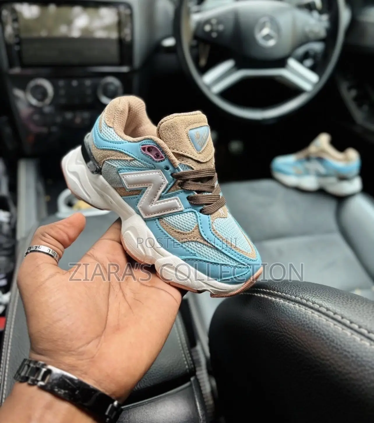 Light Blue New Balance 9060 Kids Sneakers