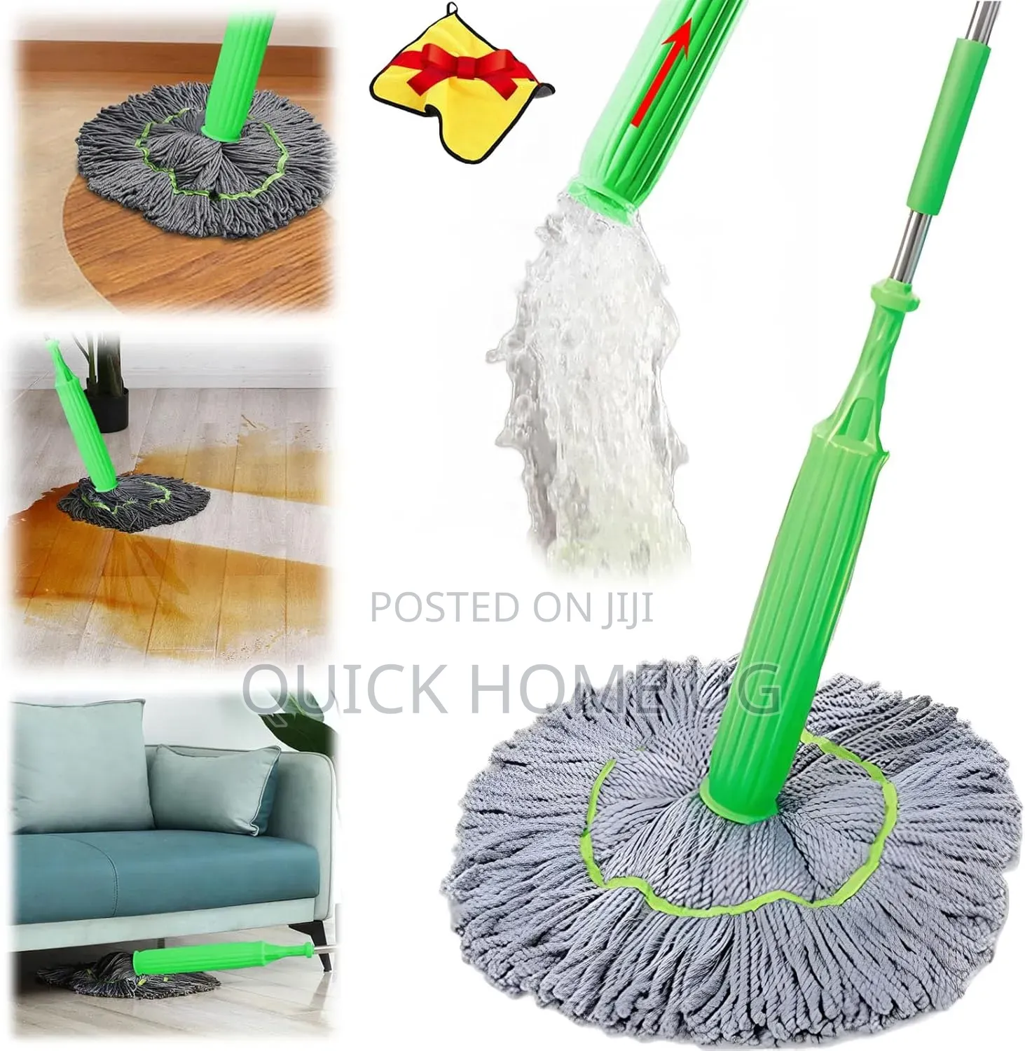 Self Squeezing Mop,Self Wringing Fiber Mop