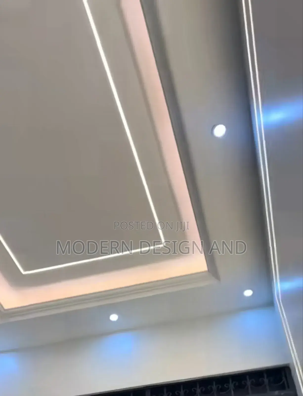 Gypsum Ceiling Design Two-in-One