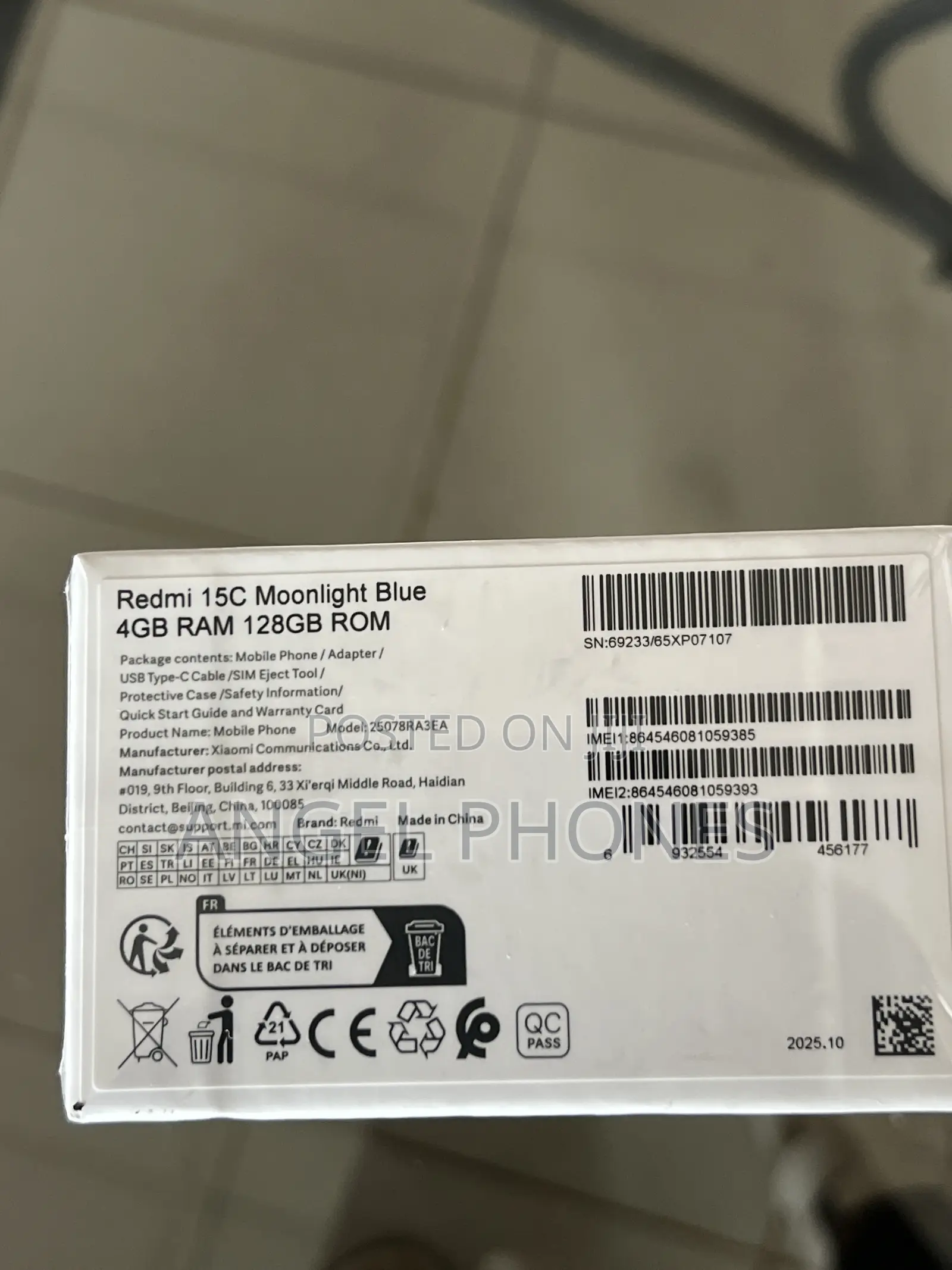 New Xiaomi Redmi 15C 4G 128 GB Blue