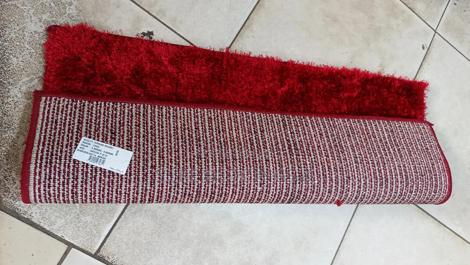 Red Shaggy Door Mat