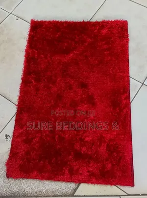 Red Shaggy Door Mat