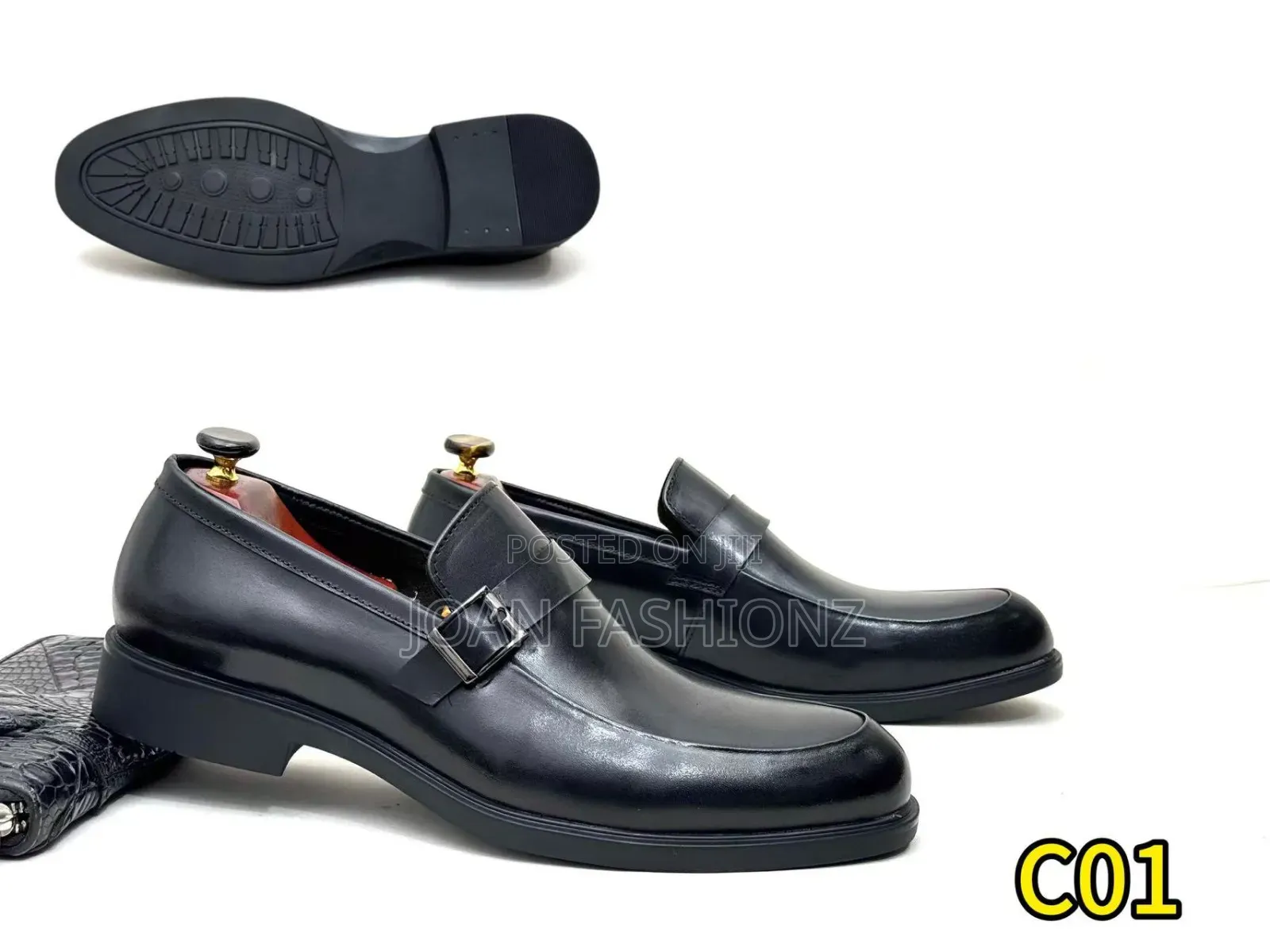 Original Men's Croc Embossed Leather Loafers -Multi-Colours