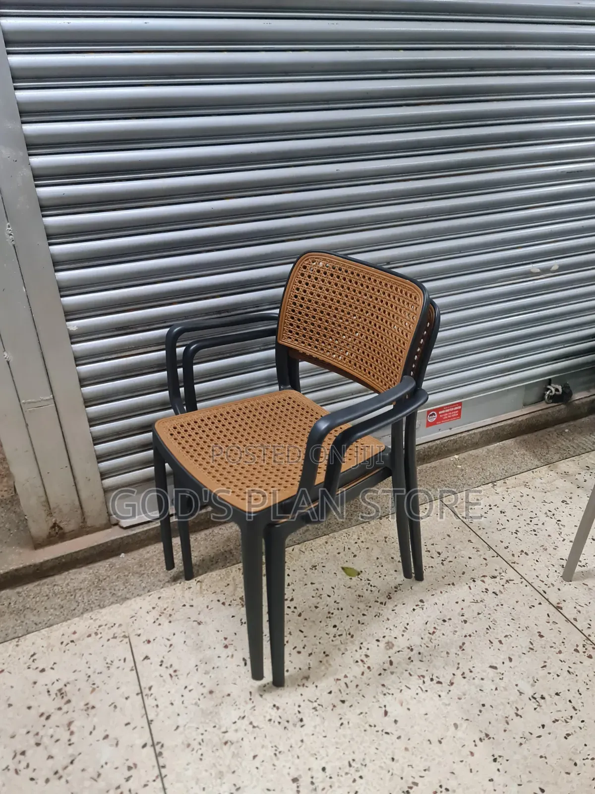 Woven Seat and Backrest Outdoor Plastic Chairs Plastic Chairs