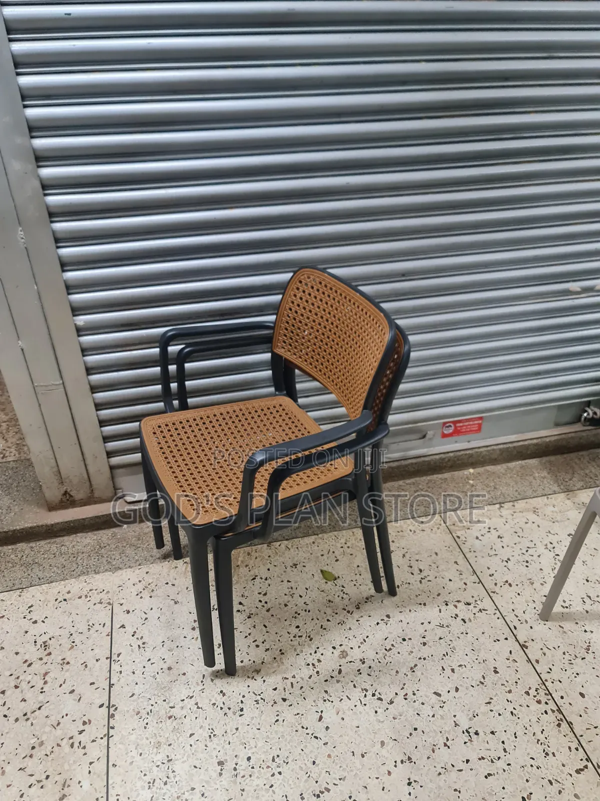 Woven Seat and Backrest Outdoor Plastic Chairs Plastic Chairs