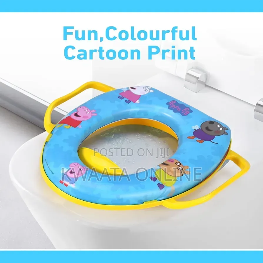 Soft Padded Potty Toilet Training Seat With Handles for Toddlers Kids