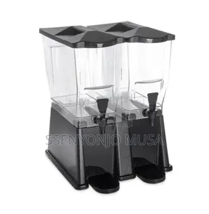 Plastic Juice Dispenser With Tap – 7 Gallon Clear Beverage Server.
