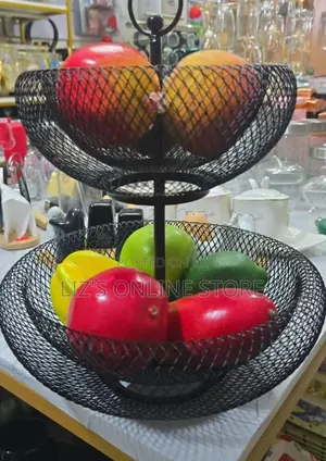Metal Wire 2-Tier Fruit Basket