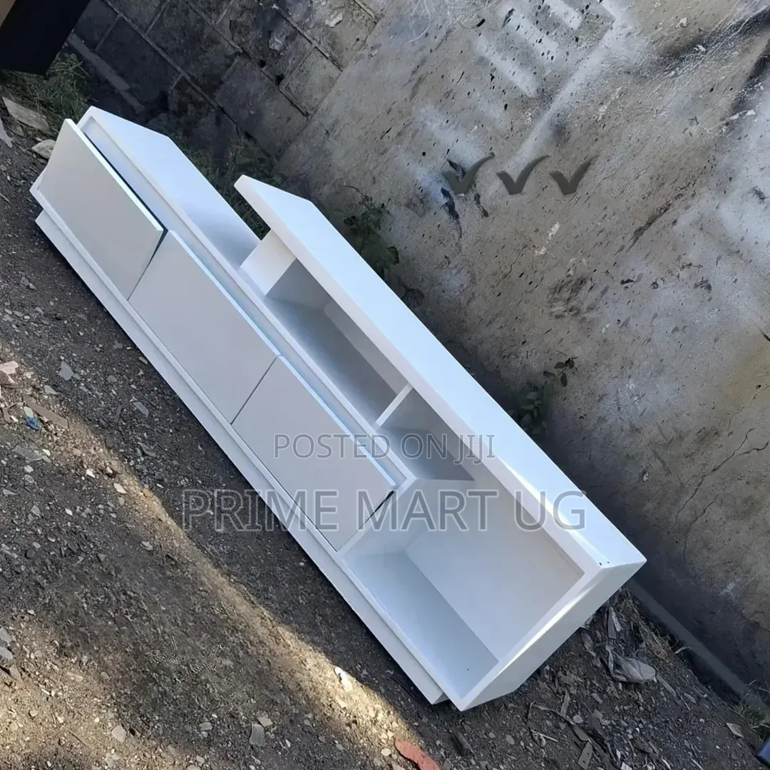 Classic Tv Stand White With Drawers
