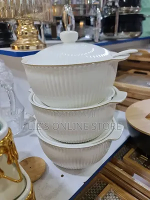 White Ceramic Serving Dish Set