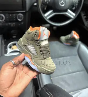 Olive Green Air Jordan 5 Retro Sneakers