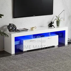 White Tv Stand High Gloss Modern