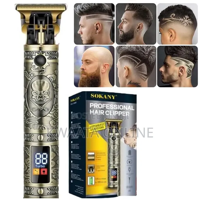 Sokany Sk-228 Professional Shaver Gold Led Display