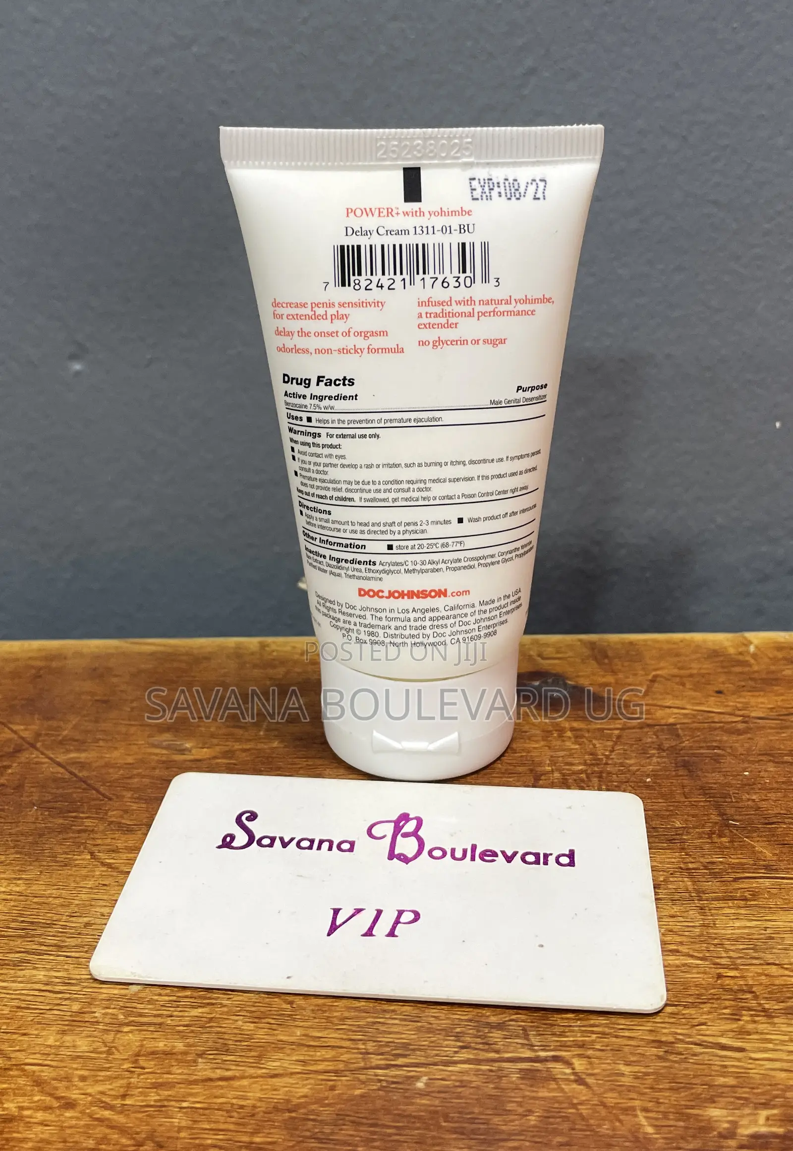Savana Intimate Enhancements Power+ Male Genital Delay Cream.