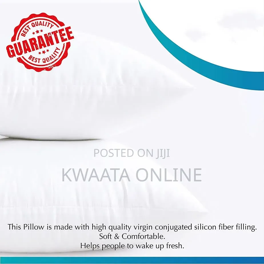 A Pair of Soft Fibre Pillows -Big Size, All Colors