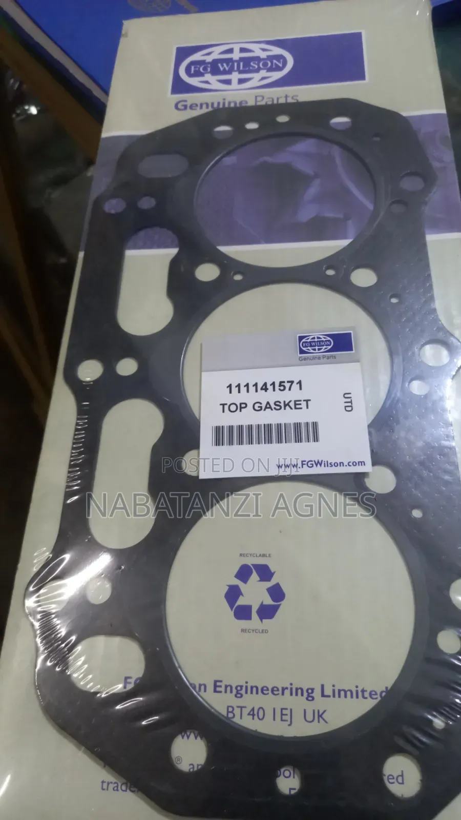Gasket 3 Cylinder for Perkins