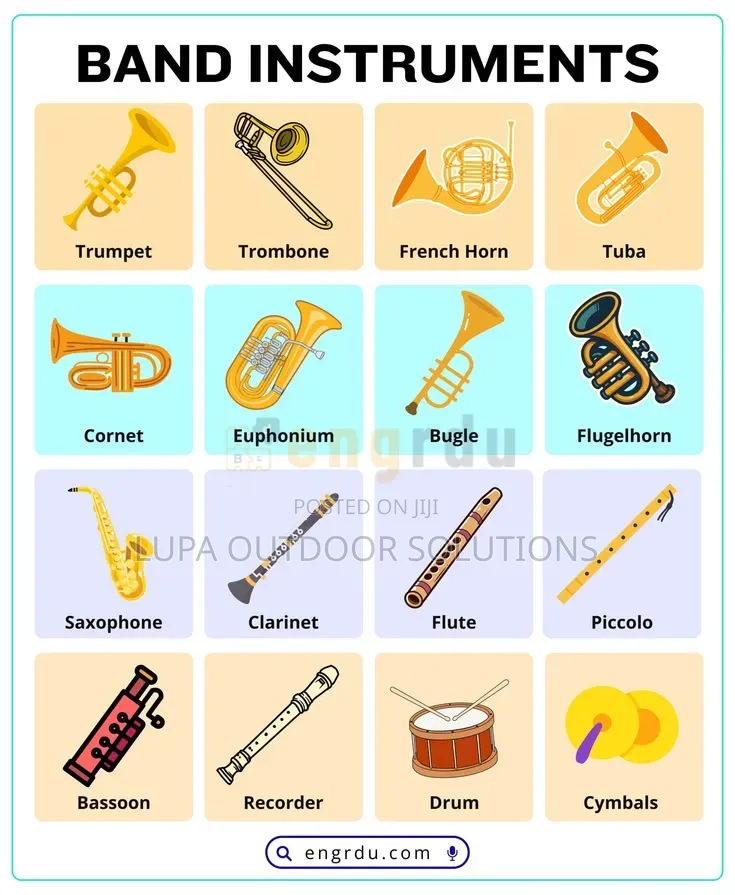 Brass Instruments for Churches and Musical Bands