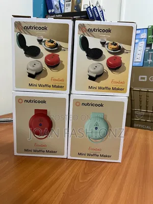 Nutricook Mini Waffle Maker 10cm-multicolours