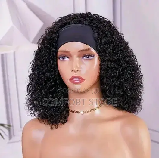 Deep Curly Wigs 16 Inches Black Virgin Human Hair
