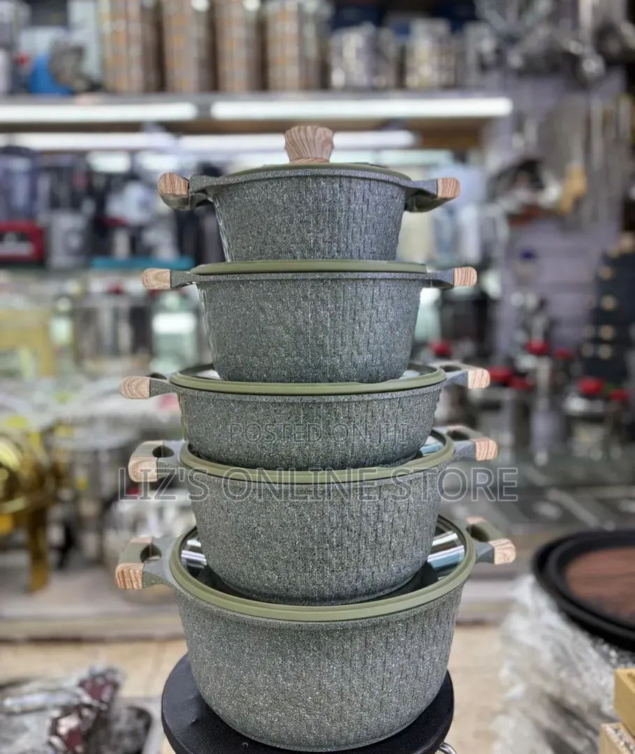 Granite-Coated Cookware Set