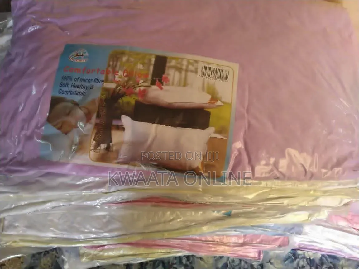 A Pair of Soft Fibre Pillows -Big Size, All Colors
