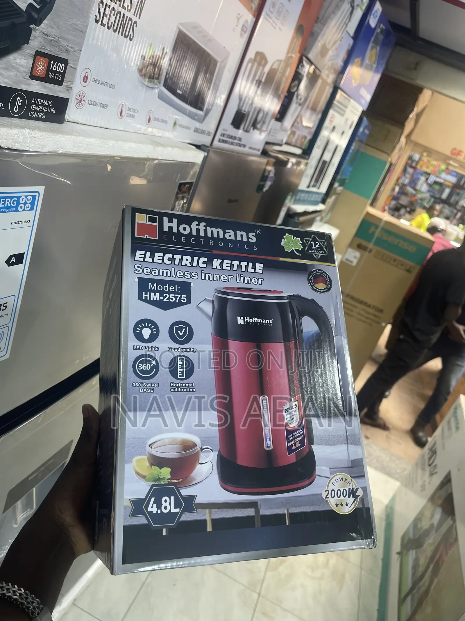 Hoffmans Electtic Kettle Seamless Inner Liner