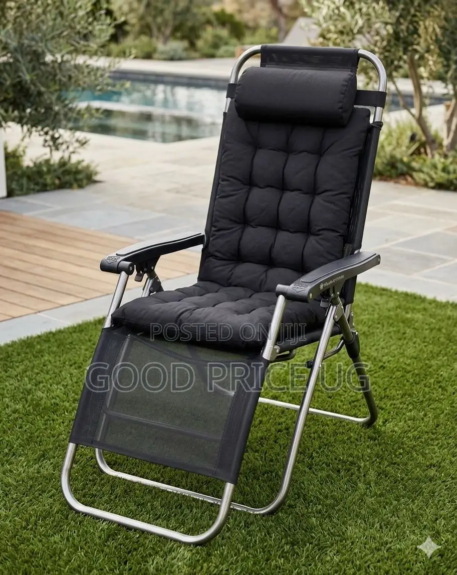 Padded Zero Gravity Reclining Patio Chair