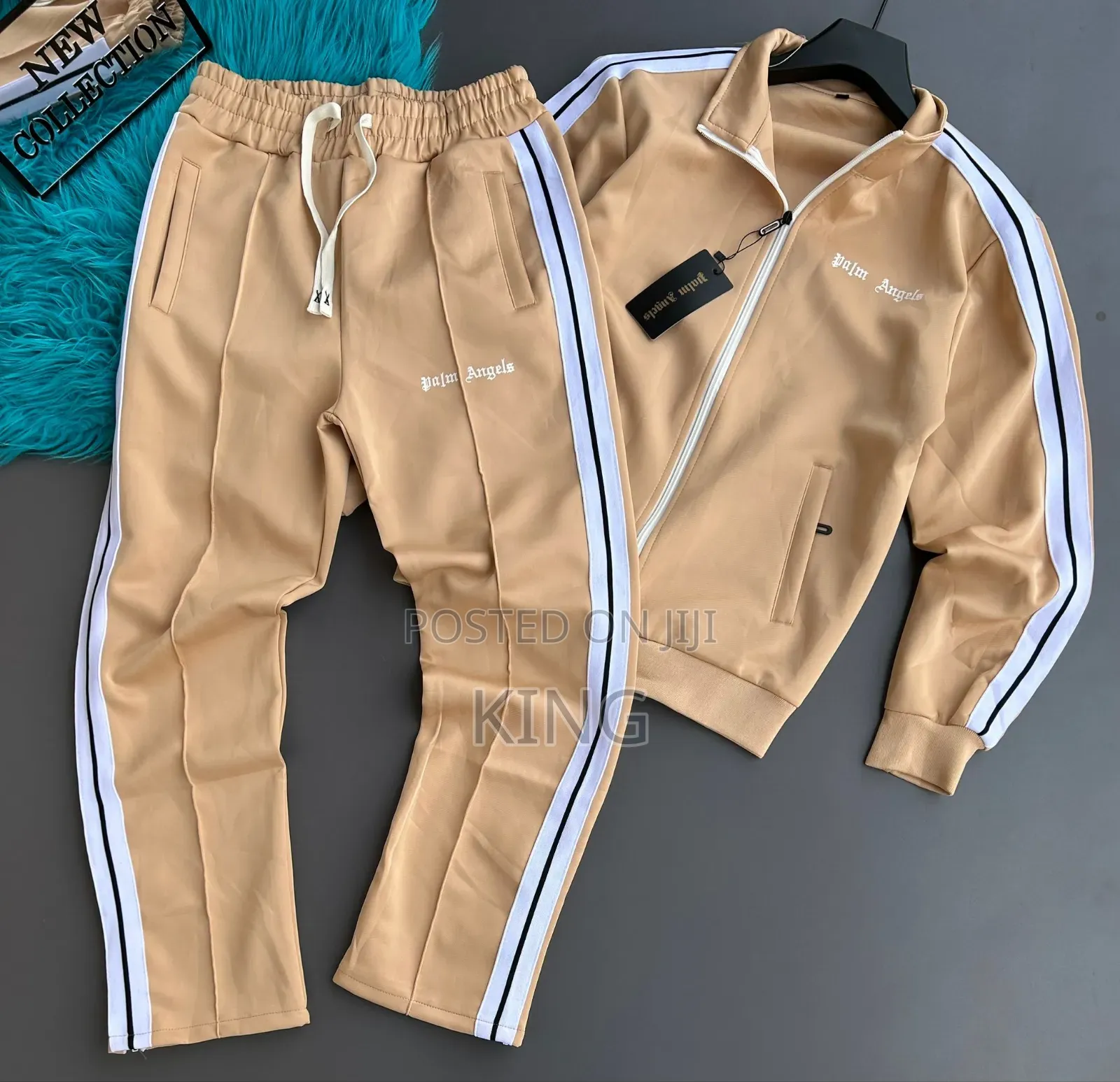 Palm Angels Tracksuits Beige, Green, Black, White, and Grey.