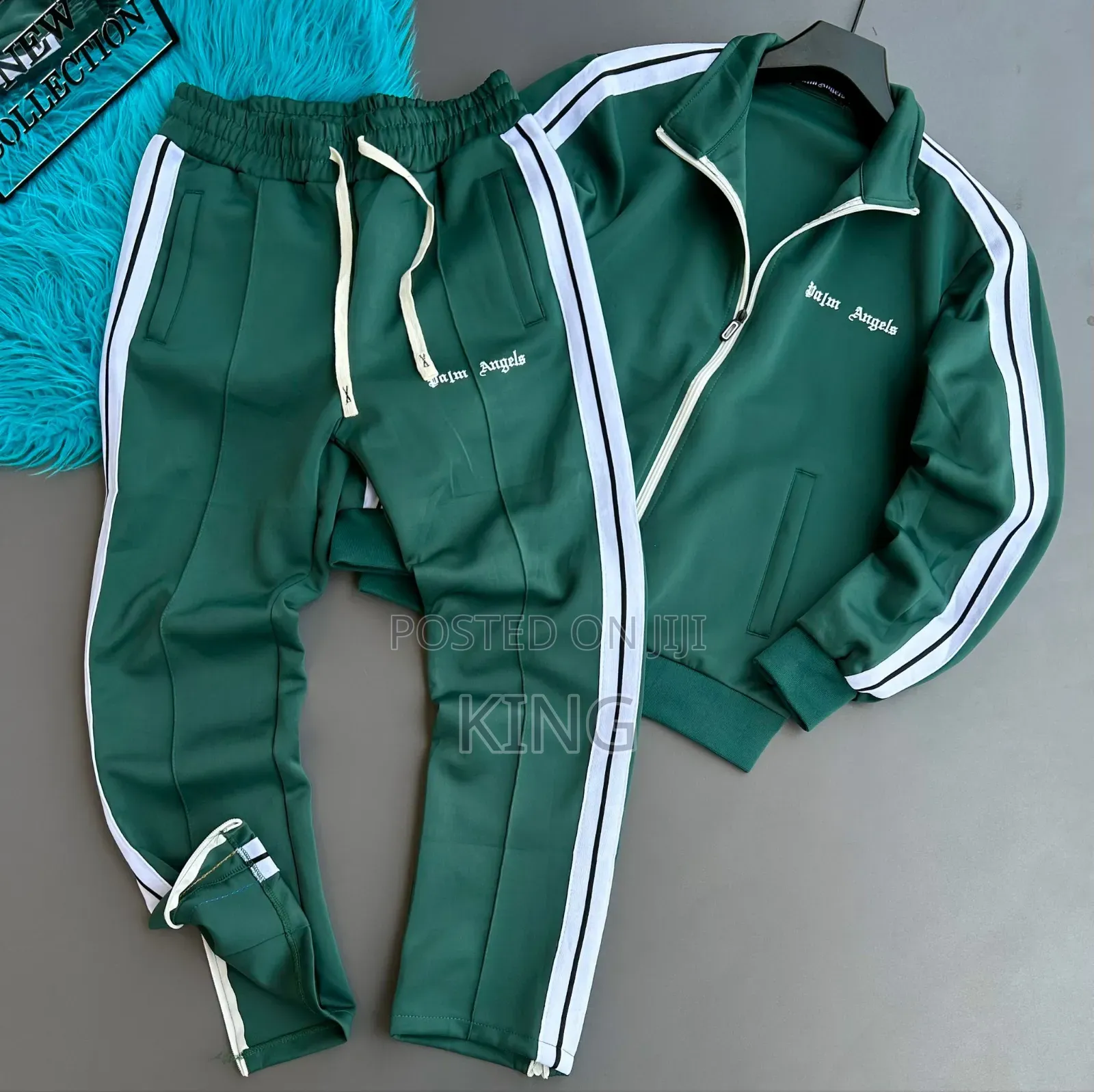 Palm Angels Tracksuits Beige, Green, Black, White, and Grey.