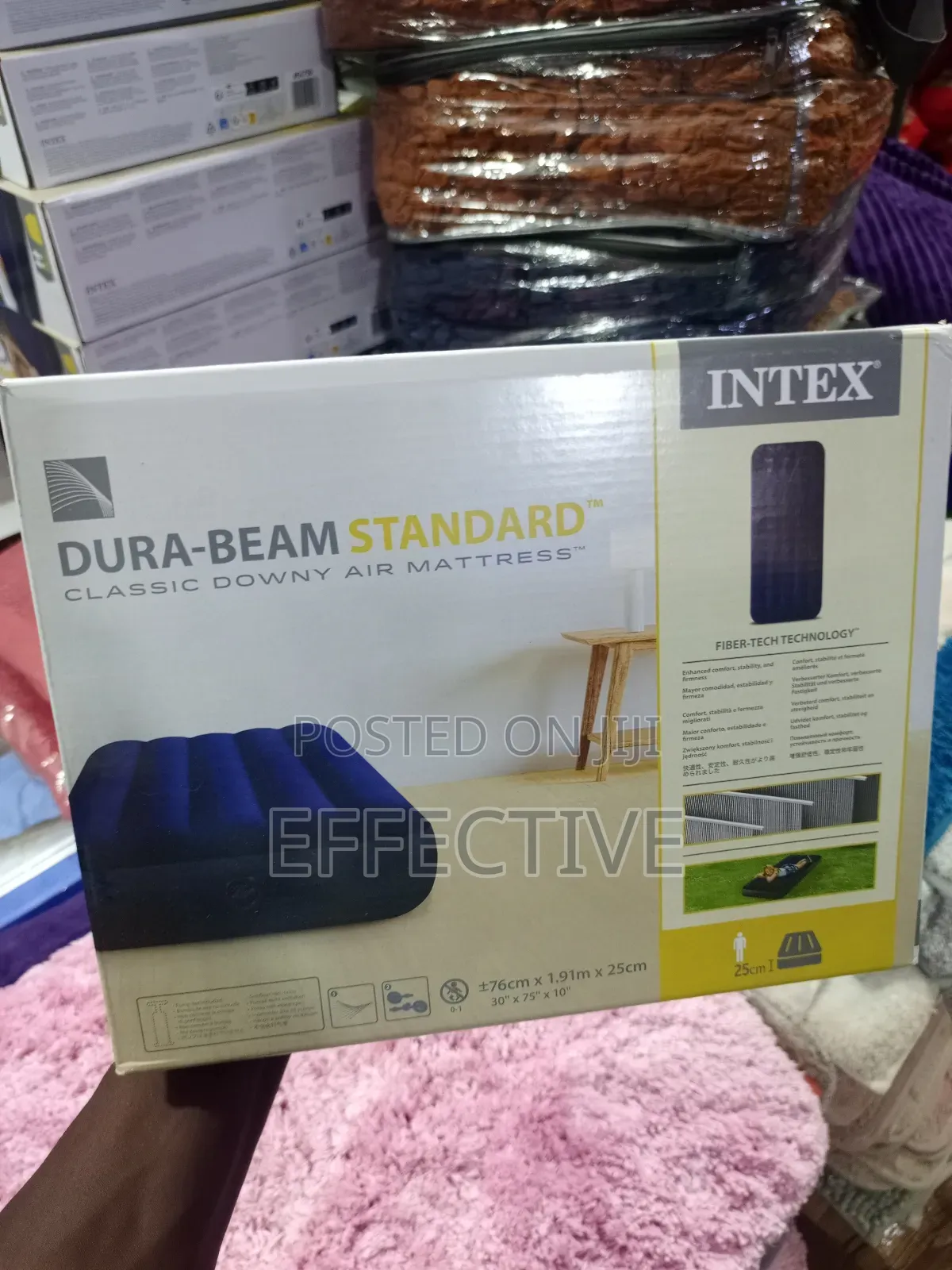 3x6 Intex Dura-beam Standard Classic Downy Air Mattress.