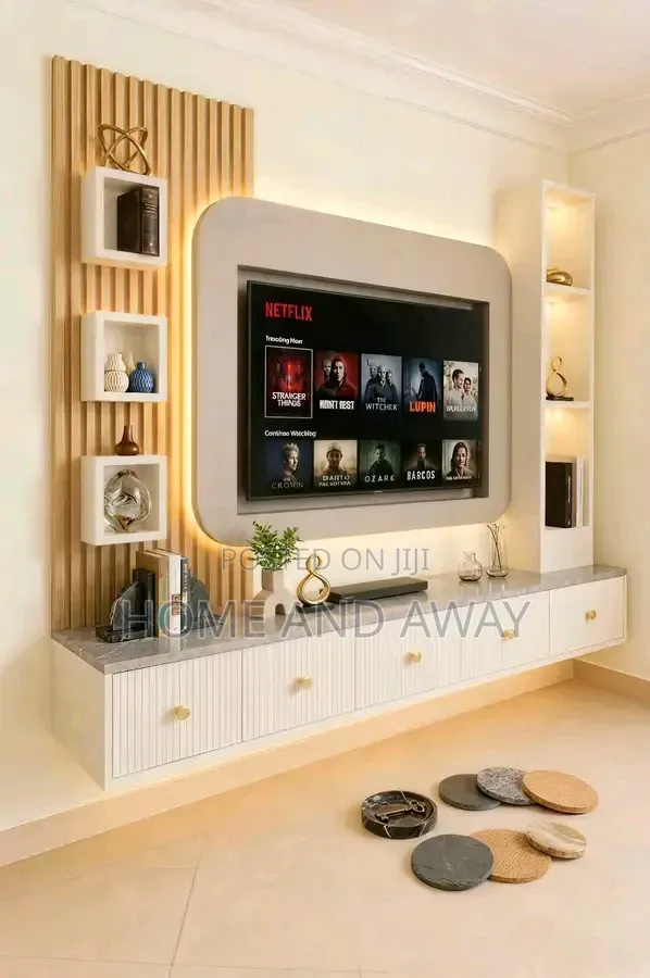 Pineti Wall Unit Tv Stands in Any Colour From 1,950,000/- Order Now.