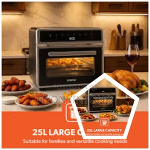 Geepas 25litres Digital Air Fryer,Oil Free With Touch Screen