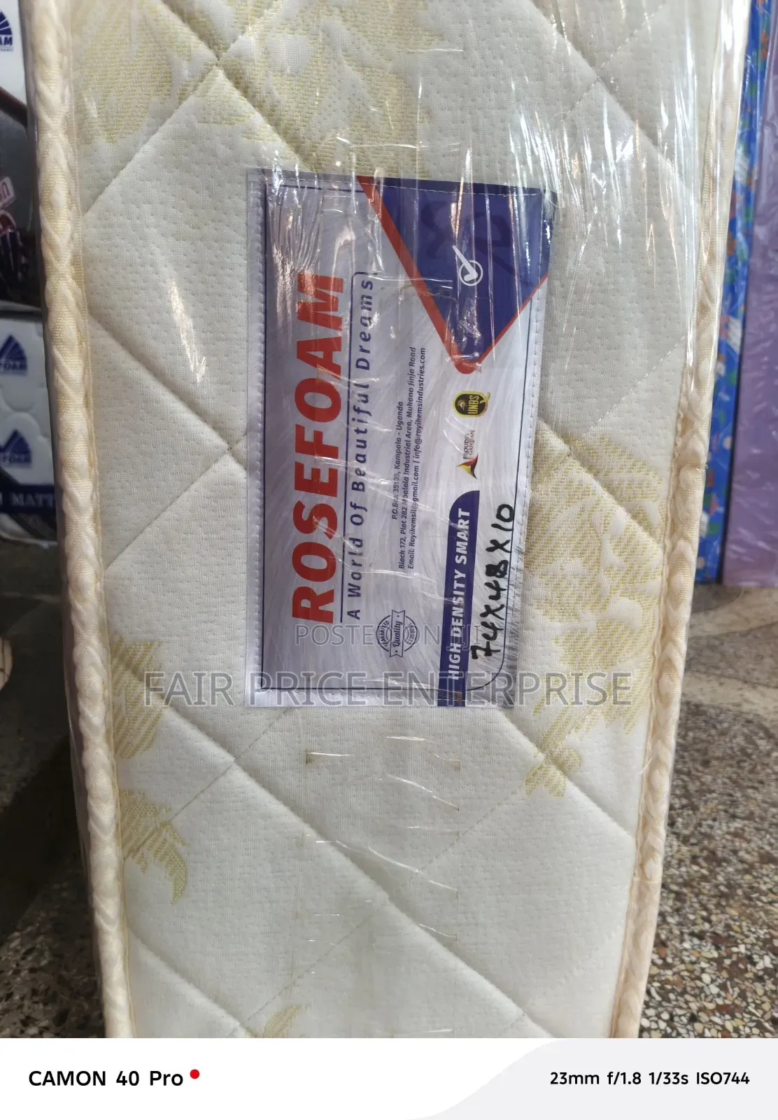 5x6 in 10inches. High Density Smart. Rosefoam Mattresses