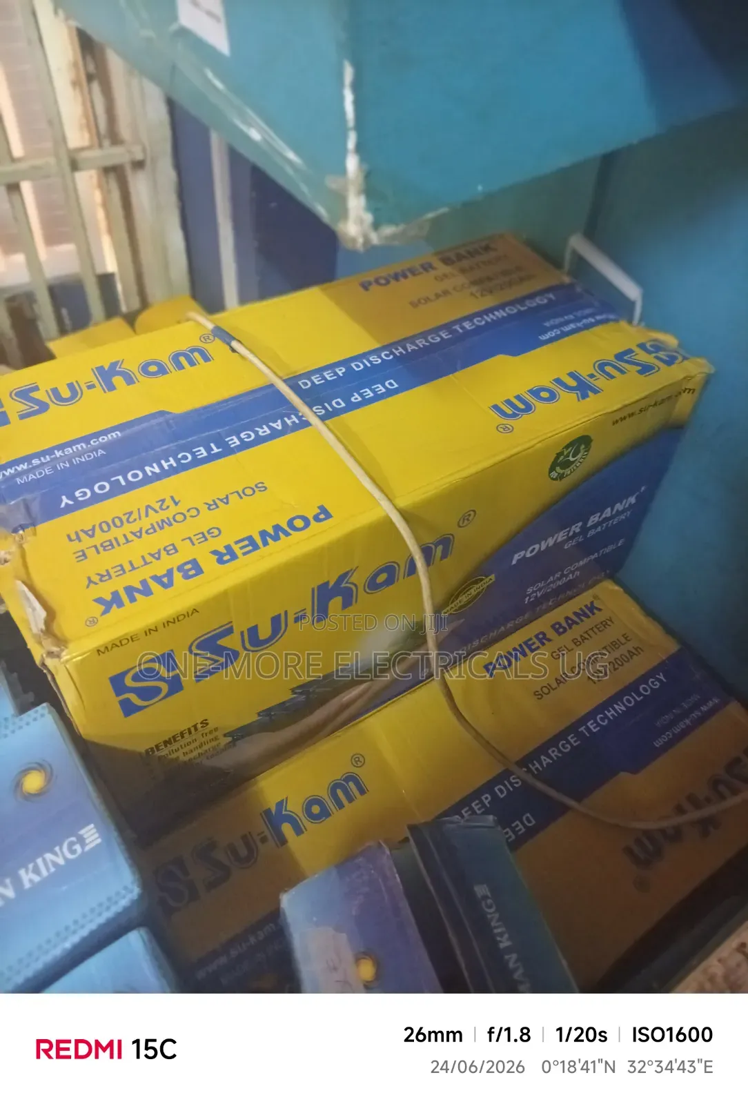 Giant Gel Battery 220ah/12volts Indian Made